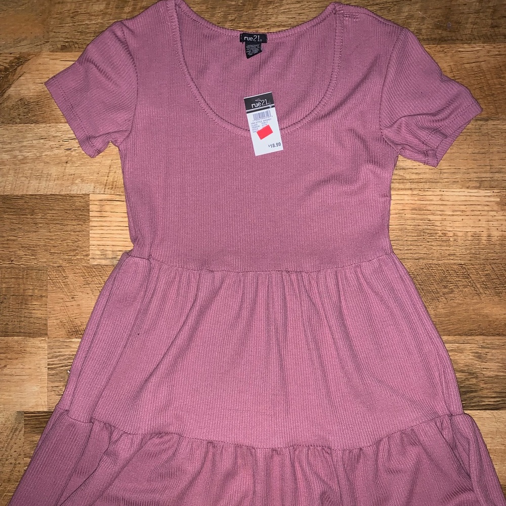 T-shirt dress in pink